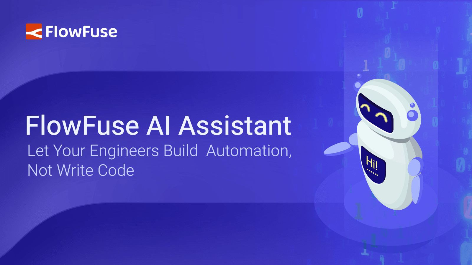 Image representing FlowFuse AI Assistant: Let Your Engineers Build Automation, Not Write Code